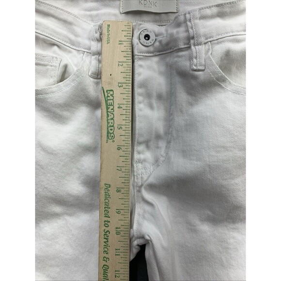 KDNK 11 4 14 11 Denim Jeans Men's Size 32X32 White Orange Reflective Stripes - Picture 5 of 16